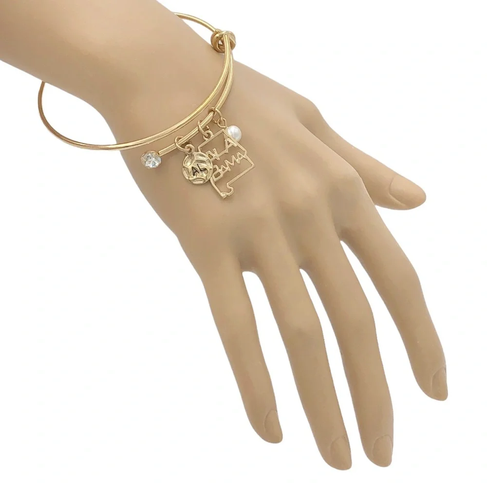 🌼 Alabama Expandable Charm Bangle Bracelet Alabama
